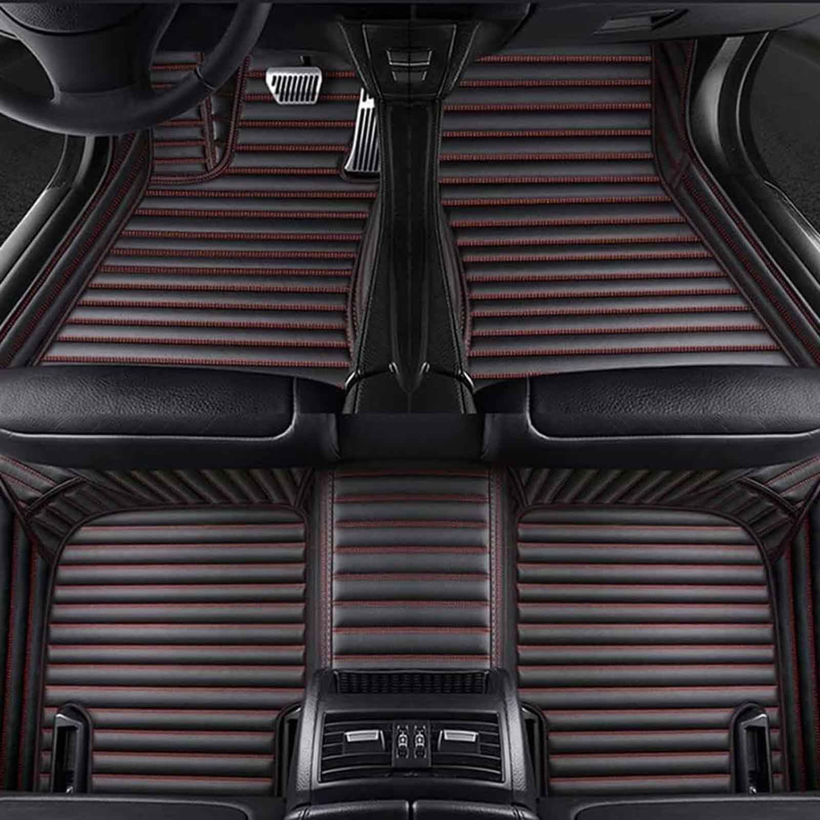 nelyouno VollstäNdige Abdeckung Auto-Fußmatten, für Renault Zoe 2012-2018 2019 2020 2021 2022 2023 2024 2025 Antifoulingmatte Autoteppich Vorne Hint FußPolster Innenraum Zubehör (LHD),A von nelyouno