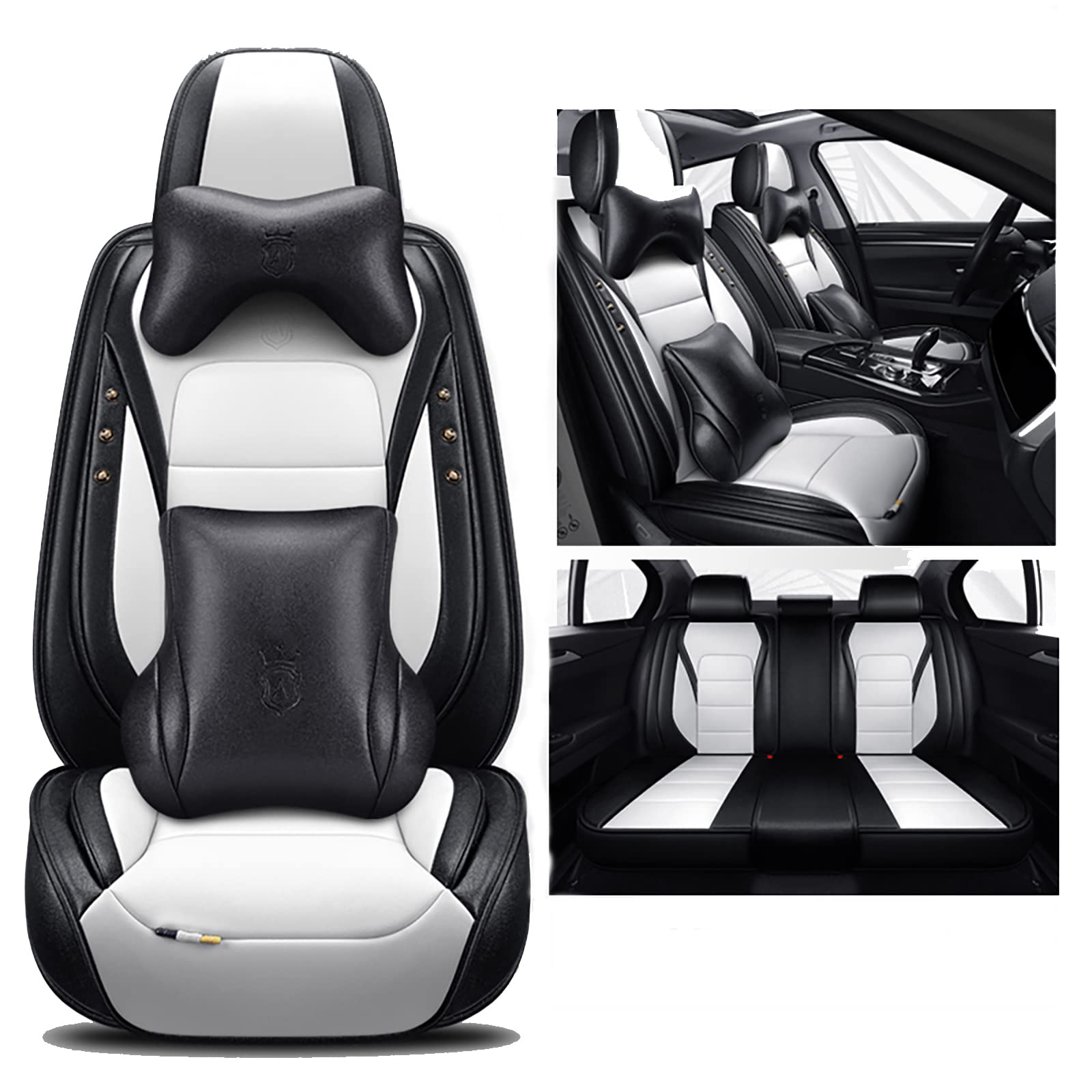 nenyan Autositzbezüge Komplett Set Universal | Schonbezüge für Audi A3 8P Q5 A6 C6 A4 A5 Sportback B7 Avant 8V C7 A1 B9 Audio Rs4 5 6 7 R8 S5 S6 S7 S8 Q3 | Auto Sitzbezüge weißer Luxus nenyan Autositzbezüge Komplett Set Universal | Schonbezüge für Audi A3 8P Q5 A6 C6 A4 A5 Sportback B7 Avant 8V C7 A1 B9 Audio Rs4 5 6 7 R8 S5 S6 S7 S8 Q3 | Auto Sitzbezüge weißer Luxus von nenyan