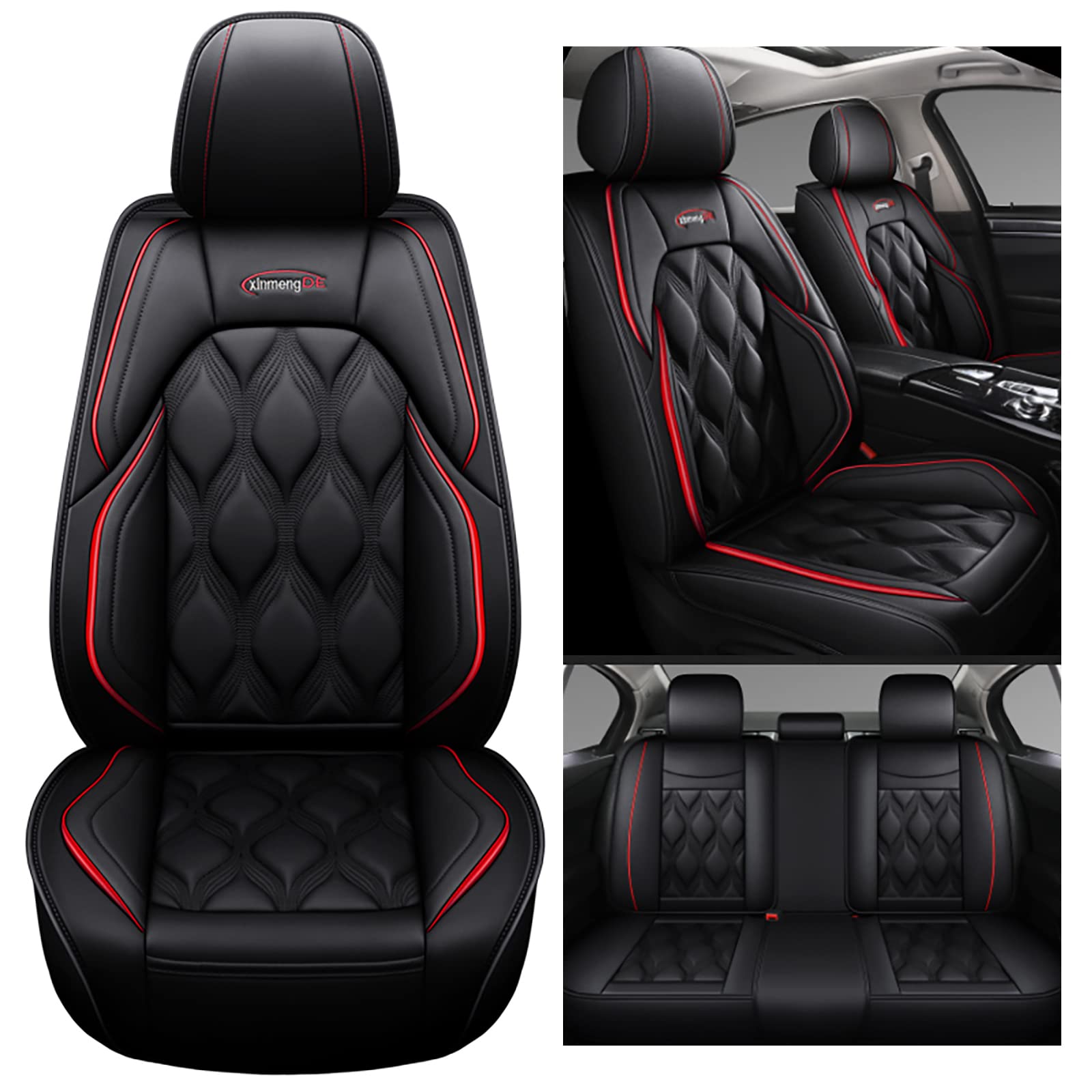 nenyan Autositzbezüge Komplett Set Universal | Schonbezüge für Mercedes Benz A160 180 B200 C200 C300 E Class Gla Gle S600 Gls Glc | Auto Sitzbezüge Schwarz rot Standard nenyan Autositzbezüge Komplett Set Universal | Schonbezüge für Mercedes Benz A160 180 B200 C200 C300 E Class Gla Gle S600 Gls Glc | Auto Sitzbezüge Schwarz rot Standard von nenyan