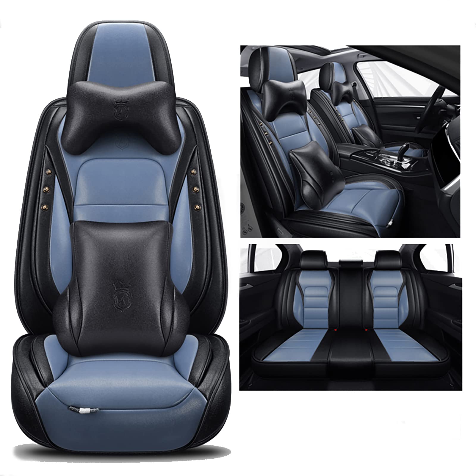 nenyan Autositzbezüge Komplett Set Universal | Schonbezüge für Renault ARKANA Twingo Z.E. Duster Detour Latitude EZ-PRO Kadjar Captur | Auto Sitzbezüge Blauer Luxus nenyan Autositzbezüge Komplett Set Universal | Schonbezüge für Renault ARKANA Twingo Z.E. Duster Detour Latitude EZ-PRO Kadjar Captur | Auto Sitzbezüge Blauer Luxus von nenyan