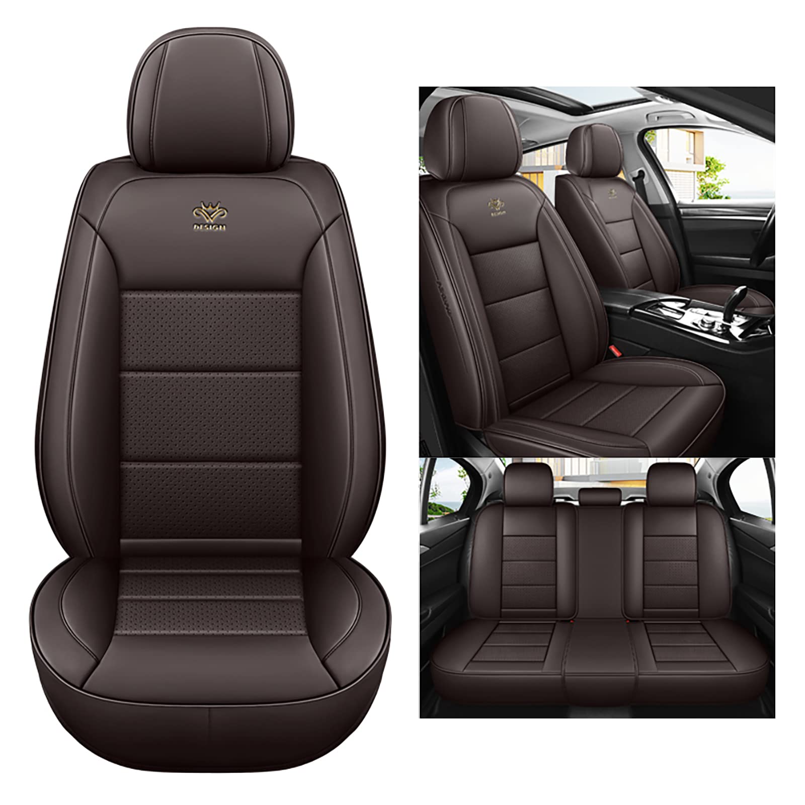 nenyan Autositzbezüge Komplett Set Universal | Schonbezüge für Vw Volkswagen Golf 6 GTI Golf 7 Golf 7 GTI Golf Tdi Golf Sportsvan | Auto Sitzbezüge Braun nenyan Autositzbezüge Komplett Set Universal | Schonbezüge für Vw Volkswagen Golf 6 GTI Golf 7 Golf 7 GTI Golf Tdi Golf Sportsvan | Auto Sitzbezüge Braun von nenyan
