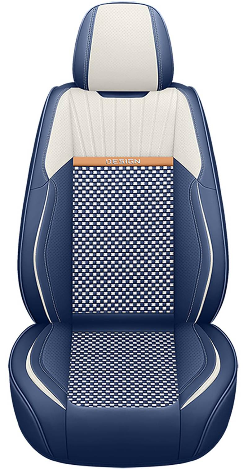 nenyan Autositzbezüge Komplett Set Universal in Premium Design | Schonbezüge für die Vordersitze & Rückbank | Auto Sitzbezüge Airbag Geeignet | Wasserdicht Sitzbezug - Blau von nenyan