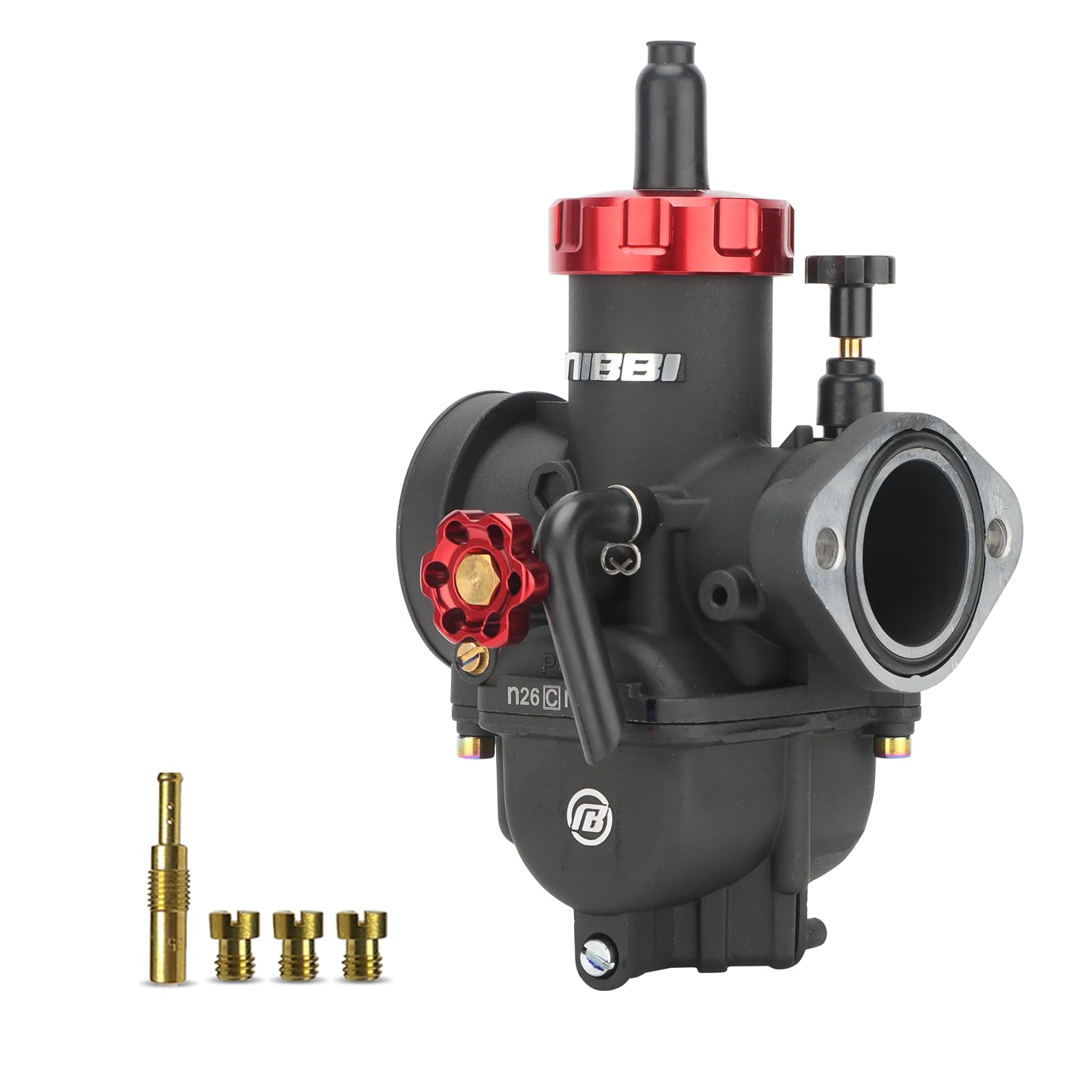 NIBBI 26mm PE Vergaser, Flansch Motorradmotor Vergaseranlagen, mit Vergaserdüse für 150cc-200cc ATV Dirt Bike NIBBI 26mm PE Vergaser, Flansch Motorradmotor Vergaseranlagen, mit Vergaserdüse für 150cc-200cc ATV Dirt Bike von nibbi