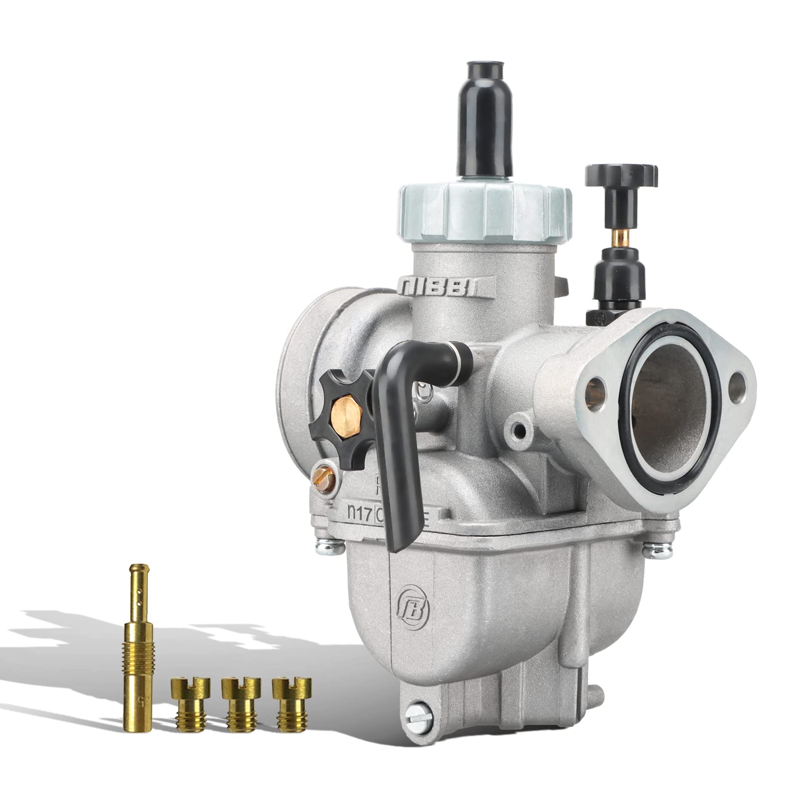 NIBBI PE17mm Vergaser für 80cc-100cc Flansch Motorrad Motor Vergaser mit Carb Jets NIBBI PE17mm Vergaser für 80cc-100cc Flansch Motorrad Motor Vergaser mit Carb Jets von nibbi