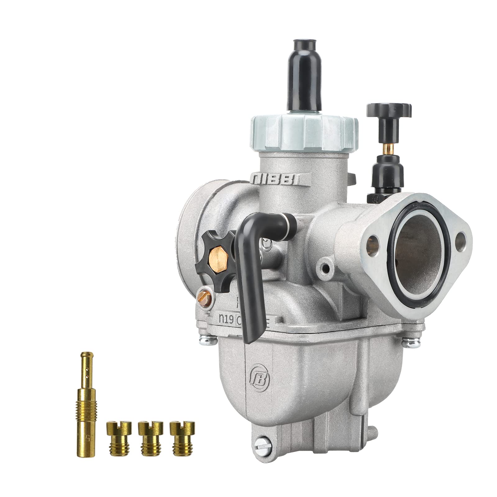 NIBBI PE19mm Vergaser für 100cc-125cc Flansch Motorrad Motor Vergaser mit Carb Jets für Dirt Bike Mini Bike NIBBI PE19mm Vergaser für 100cc-125cc Flansch Motorrad Motor Vergaser mit Carb Jets für Dirt Bike Mini Bike von nibbi