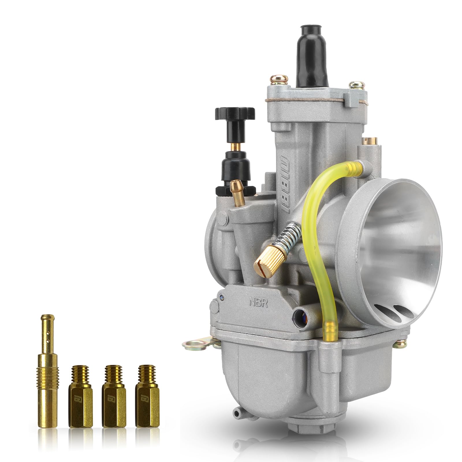 NIBBI PWK 30MM Vergaser mit drei Hauptdüsen und einem Pilotstrahl des Performance Racing Vergasers für Ersatz Keihin oder Mikuni Vergaserdüsen NIBBI PWK 30MM Vergaser mit drei Hauptdüsen und einem Pilotstrahl des Performance Racing Vergasers für Ersatz Keihin oder Mikuni Vergaserdüsen von nibbi
