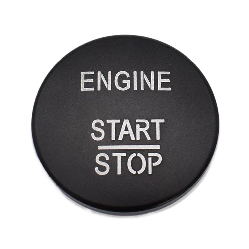 Auto Innenraum Tuning Kompatibel Mit Benz Für Für AMG Für A B C GLC GLA CLA GL Klasse W176 W246 W205 X253 X156 C117 Motor Start Stop Schlüsselanhänger Autoaufkleber(Button Cover Black) von ningqonggongshi