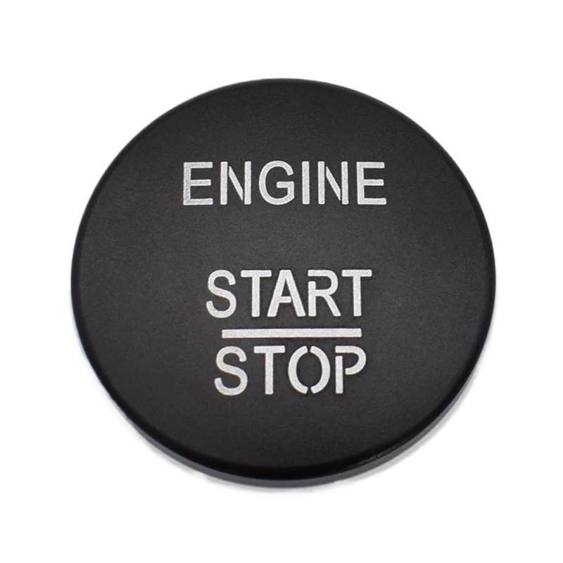 Auto Innenraum Tuning Kompatibel Mit Benz Für Für AMG Für A B C GLC GLA CLA GL Klasse W176 W246 W205 X253 X156 C117 Motor Start Stop Schlüsselanhänger Autoaufkleber(Button Cover Black) von ningqonggongshi