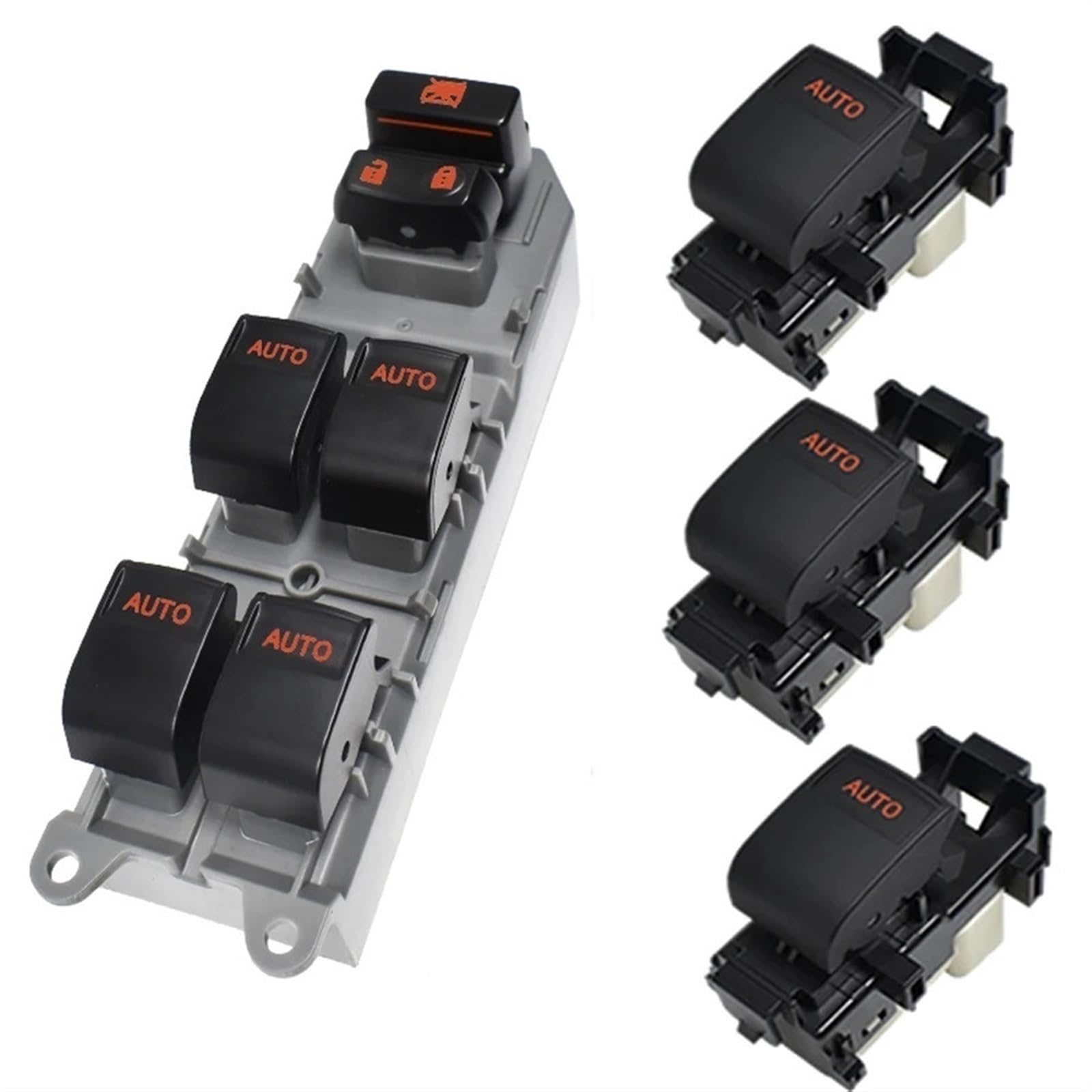 Fensterheber Knopf Kompatibel mit Toyota für RAV4 für Camry für C&orolla für Yaris für Highlander für Vios 1–4 Stück links fahrende Hintergrundbeleuchtung Fensterschalter(Orange Light B-01) Fensterheber Knopf Kompatibel mit Toyota für RAV4 für Camry für C&orolla für Yaris für Highlander für Vios 1–4 Stück links fahrende Hintergrundbeleuchtung Fensterschalter(Orange Light B-01) von ningqonggongshi