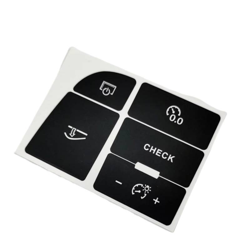 ningqonggongshi Auto Innenraum Tuning Kompatibel Mit A6 A6L 2005-2011 Auto Zentralsteuerung Handschuhfach Knopf Reparatur Aufkleber Armaturenbrett Überprüfen von ningqonggongshi