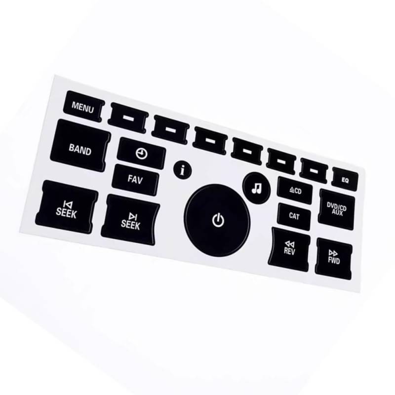 ningqonggongshi Auto Innenraum Tuning Kompatibel Mit Buick Für Enclave CX CXL 2006–2012 Autoradio Armaturenbrett-Bedientaste Reparaturaufkleber Klimaanlagenaufkleber von ningqonggongshi