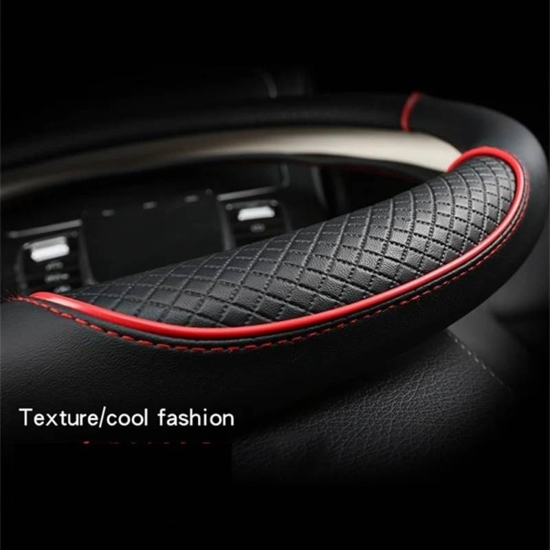 ningqonggongshi Auto Innenraum Tuning Kompatibel Mit FIAT Für Ducato PU-Autolenkradabdeckung 38 cm(Coffee) von ningqonggongshi