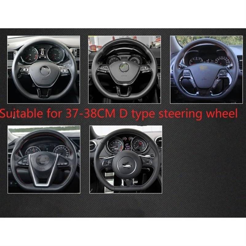 ningqonggongshi Auto Innenraum Tuning Kompatibel Mit Nissan Für Qashqai 2019 2020 2021 D-förmige Auto-Lenkradabdeckung Aus PU(Pink) von ningqonggongshi