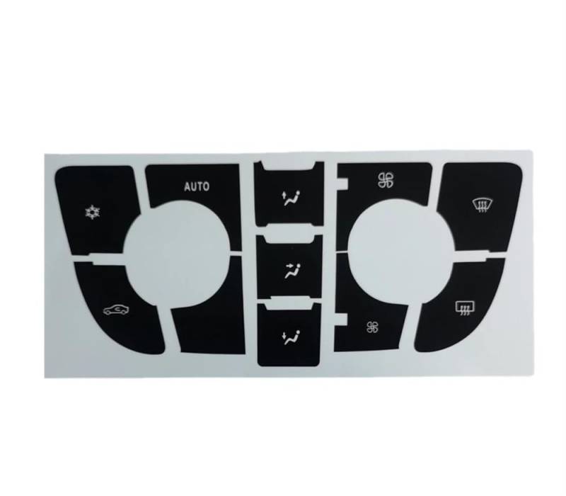 ningqonggongshi Auto Innenraum Tuning Kompatibel Mit Opel Für Vauxhall Für Astra J Radioknopf-Aufkleber Reparaturaufkleber Armaturenbrett-Befestigung Klimasteuerung CD-MP3-Panel(Type A) von ningqonggongshi