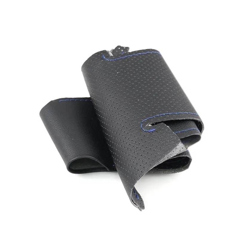 ningqonggongshi Auto Innenraum Tuning Kompatibel Mit Saab Für 9-2X 2005–2006 Geflochtene Auto-Lenkrad-PU-Abdeckung(Black-Blue line) von ningqonggongshi