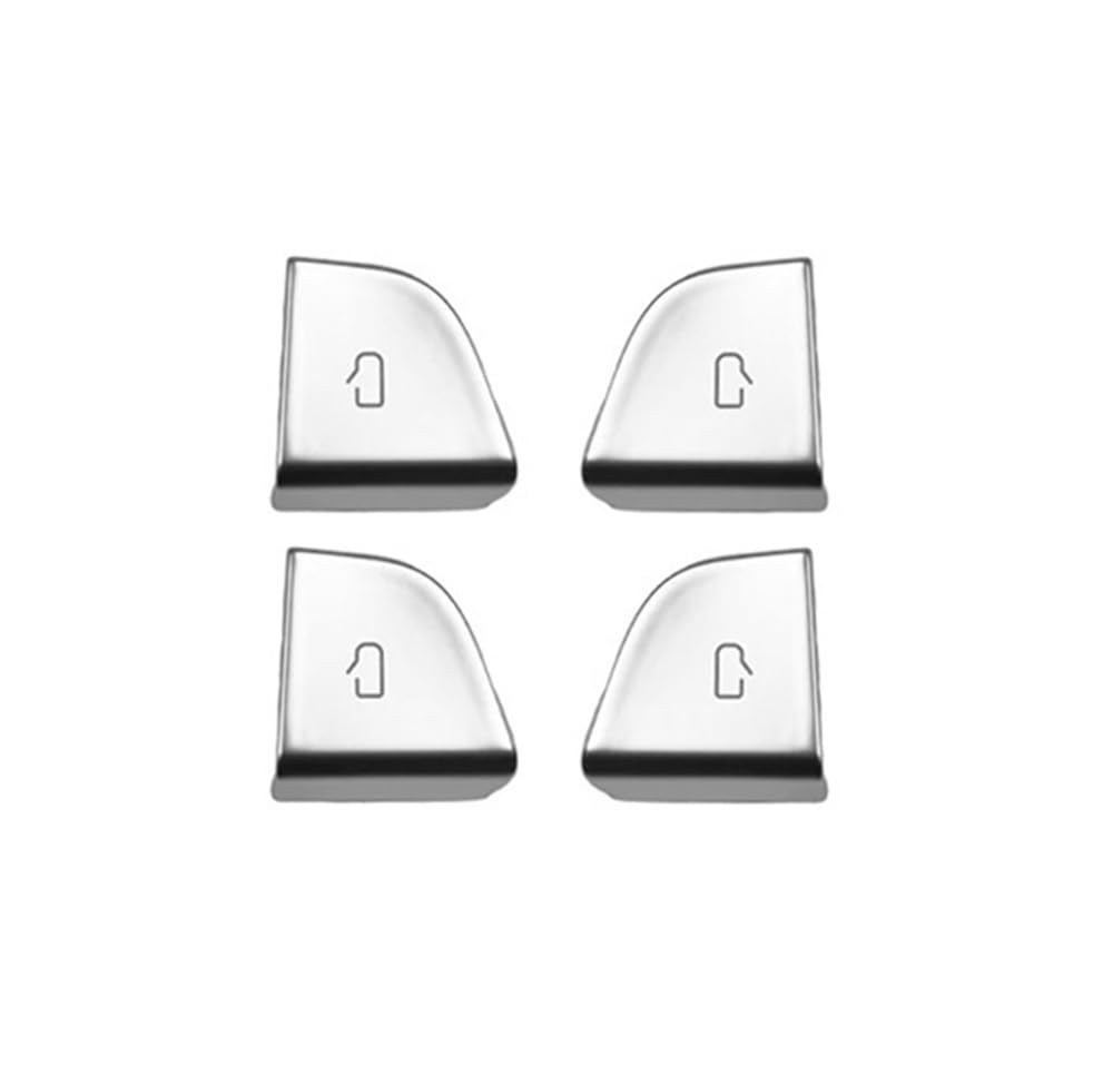 ningqonggongshi Auto Innenraum Tuning Kompatibel Mit Tesla Für Model 3 Für Highland 2024 Fensterschalter Aufkleber Türgriff Open Lift Button Cover Trim Panel ABS Autoinnenraum(Door Lock Button) von ningqonggongshi