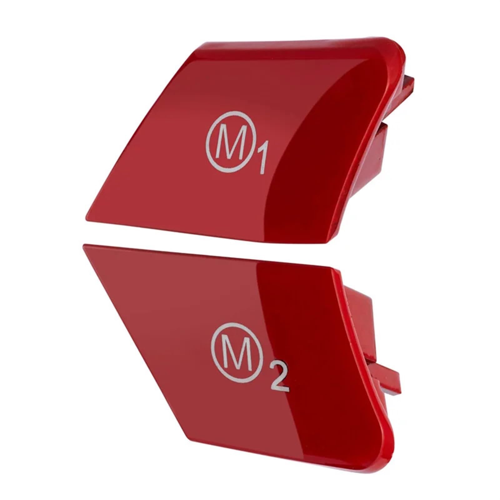 ningqonggongshi Auto Innenraum Tuning Kompatibel mit 2er F22 F23 für M2 F87 2014–2019. Auto-Lenkrad M1 M2 Modus-Knopf Start Motor Schalter Abdeckung Verkleidung ersetzen(1,2 pcs) von ningqonggongshi