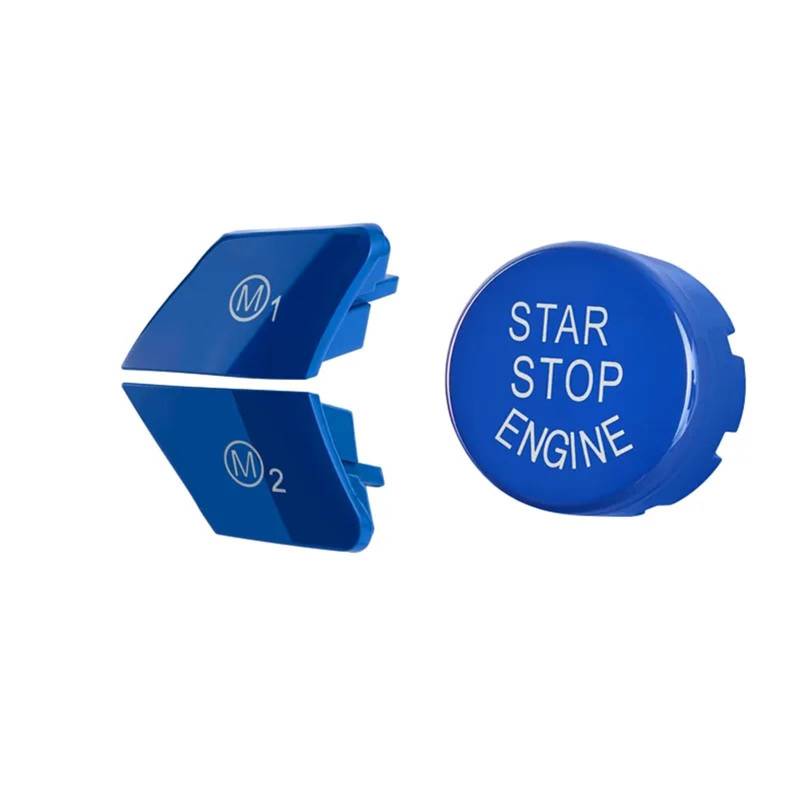 ningqonggongshi Auto Innenraum Tuning Kompatibel mit 2er F22 F23 für M2 F87 2014–2019. Auto-Lenkrad M1 M2 Modus-Knopf Start Motor Schalter Abdeckung Verkleidung ersetzen(2,3 pcs) von ningqonggongshi