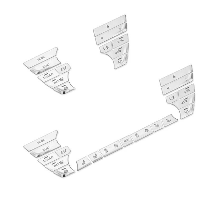 ningqonggongshi Auto Innenraum Tuning Kompatibel mit 5er 528 530 G30 540li 2018 Auto-Mittelkonsole Klimaanlage Schalter Tasten Abdeckung Schutzverkleidung, Innenraum(19 pcs) von ningqonggongshi