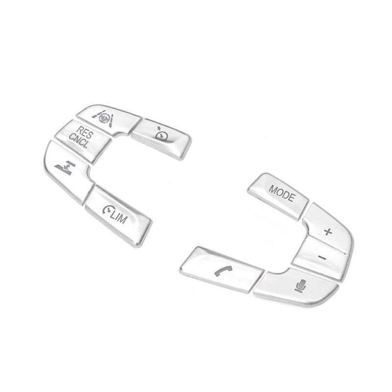ningqonggongshi Auto Innenraum Tuning Kompatibel mit 5er G30 G38 2018, Auto-Lenkrad-Knopfabdeckungen, Zieraufkleber, dekorativer Rahmen, Innen-Styling-Zubehör(A Model) von ningqonggongshi