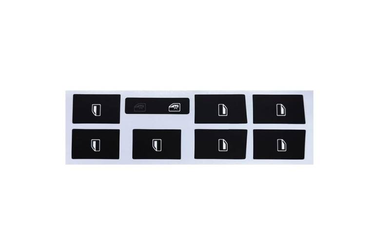 ningqonggongshi Auto Innenraum Tuning Kompatibel mit A4 B6 B7 2000-2008 Reparaturaufkleber Fensterheberschalter Knopf Reparatursatz Armaturenbrett Panel ESP Alarm Klima(Window) von ningqonggongshi