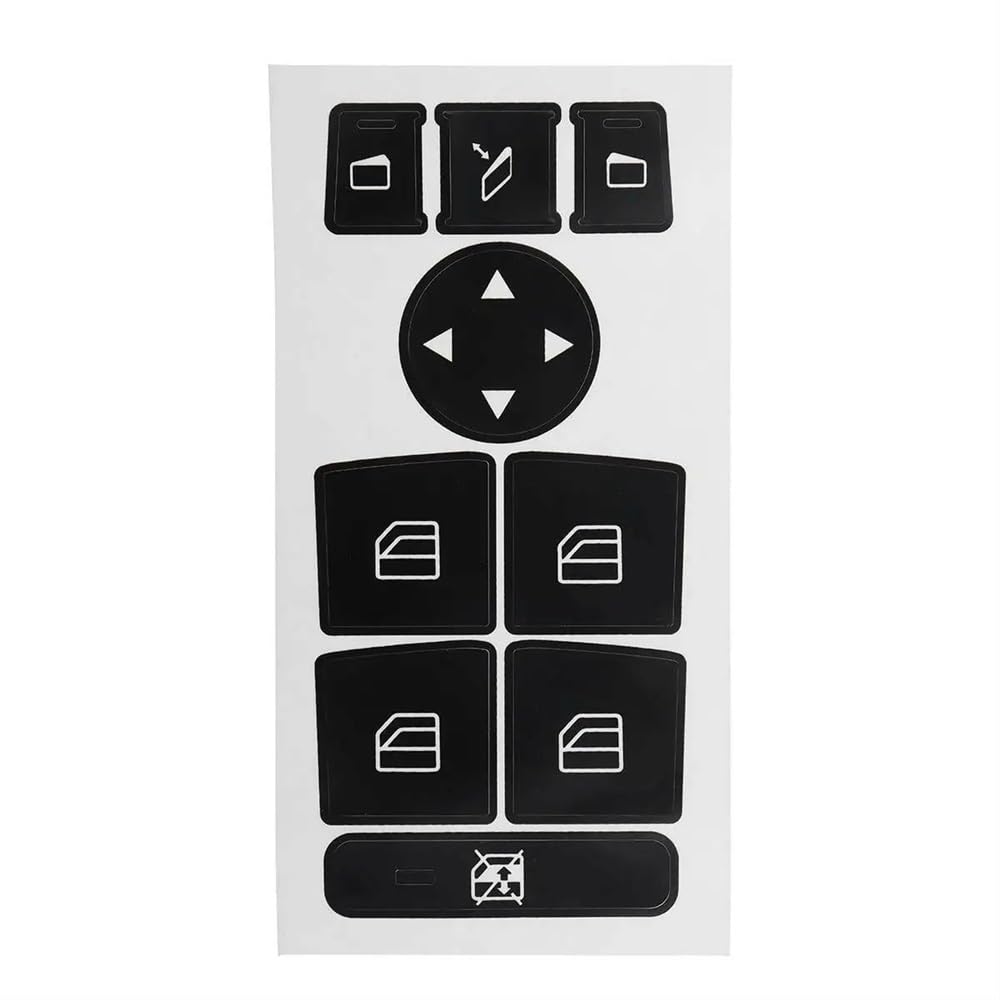 ningqonggongshi Auto Innenraum Tuning Kompatibel mit Benz für C-Klasse C218 W172 W204 W212 W218 W207 2007 2008 2009 2010–2014, Auto-Fensterheber-Schalterknopf-Reparaturaufkleber ningqonggongshi Auto Innenraum Tuning Kompatibel mit Benz für C-Klasse C218 W172 W204 W212 W218 W207 2007 2008 2009 2010–2014, Auto-Fensterheber-Schalterknopf-Reparaturaufkleber von ningqonggongshi