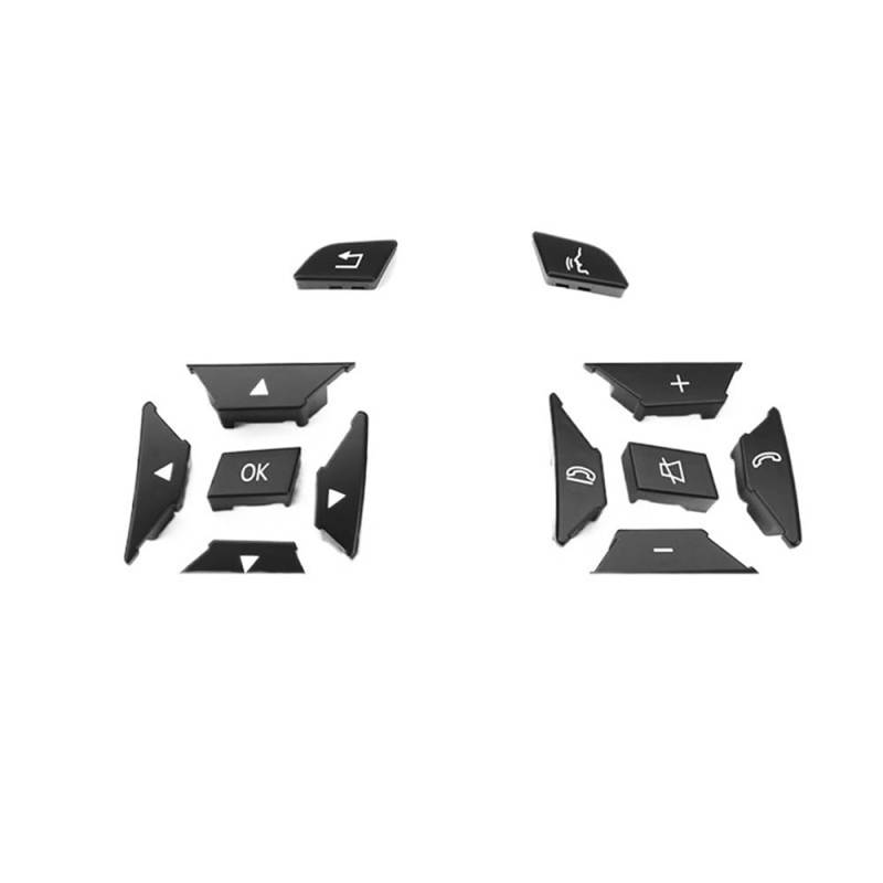 ningqonggongshi Auto Innenraum Tuning Kompatibel mit Benz für GLK-Klasse GLA CLS X204 W156 W218 Auto-Lenkrad-Menüsteuerungsschaltertaste(1 Pair Black) von ningqonggongshi
