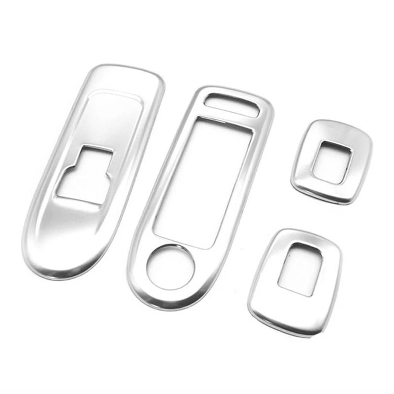 ningqonggongshi Auto Innenraum Tuning Kompatibel mit Citroen für C5 Auto Silber Tür Fensterheber Schalter Armlehne Abdeckung Schalter Knopf Panel Trim Aufkleber von ningqonggongshi