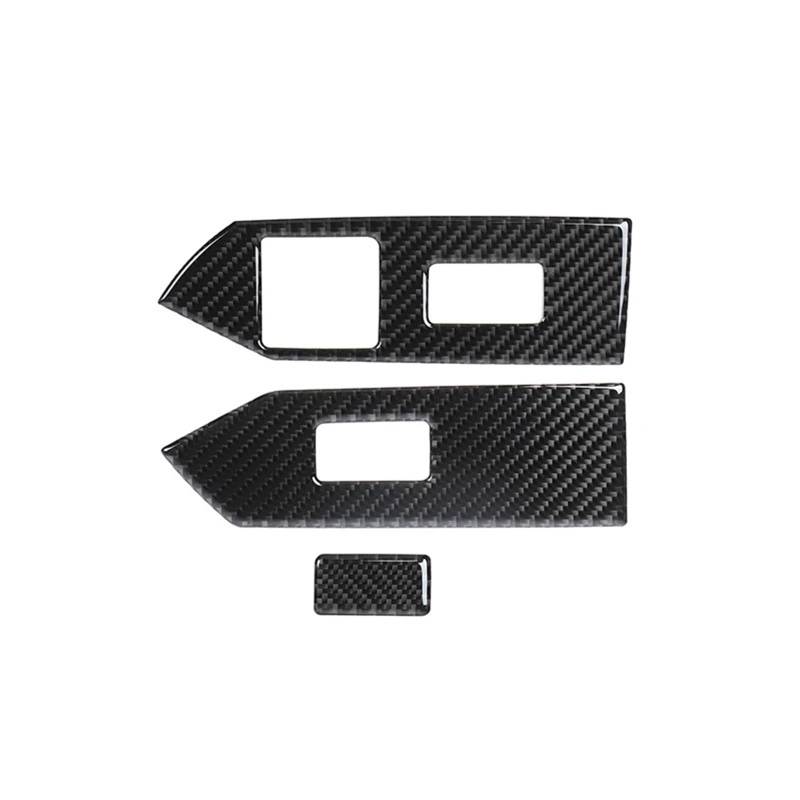 ningqonggongshi Auto Innenraum Tuning Kompatibel mit Ford für Mustang 2009 2010 2011 2012 2013 Auto Fensterheber Steuerschalter Knopf Dekor Armlehne Panel Autozubehör(1) von ningqonggongshi