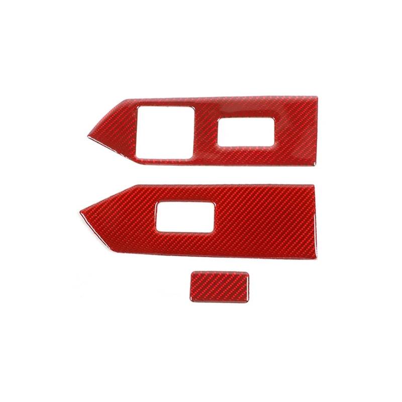 ningqonggongshi Auto Innenraum Tuning Kompatibel mit Ford für Mustang 2009 2010 2011 2012 2013 Auto Fensterheber Steuerschalter Knopf Dekor Armlehne Panel Autozubehör(2) von ningqonggongshi