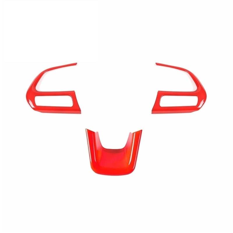 ningqonggongshi Auto Innenraum Tuning Kompatibel mit Jeep für Compass 2017–2020 für Renegade 2015 2016 2017 2018 2019–2023. Auto-Lenkrad-Panel-Dekoration, Abdeckung, Tastenverkleidung(1) von ningqonggongshi