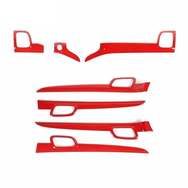 ningqonggongshi Auto Innenraum Tuning Kompatibel mit Jeep für Grand für Cherokee 2011 2012–2020 Kohlefaser-Körnung Auto-Mittelkonsolenverkleidung Innentürgriff-Dekorationsabdeckung(1,7 pcs) von ningqonggongshi