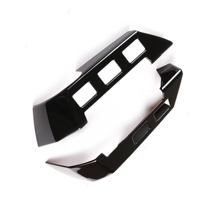ningqonggongshi Auto Innenraum Tuning Kompatibel mit Land für Rover für Range für Rover Sport 2005–2009 Auto-Lenkradknopf-Abdeckungs-Ordnung Golssy Schwarz von ningqonggongshi