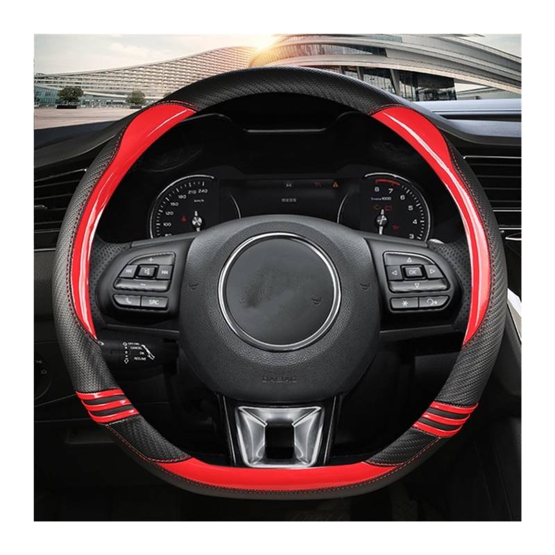 ningqonggongshi Auto Innenraum Tuning Kompatibel mit MG Für HS Für ZS Für HS Für MG3 Für ZST Für EHS Für MG5 Für MG6 Für GS Für ZS Für EV Auto Lenkrad Abdeckung D Typ(3) von ningqonggongshi