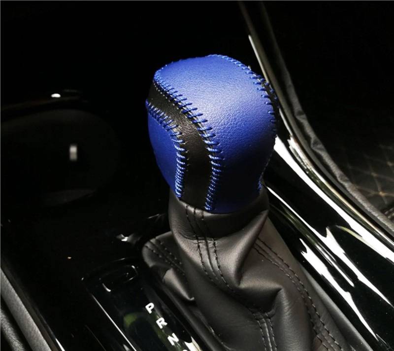 ningqonggongshi Auto Innenraum Tuning Kompatibel mit Toyota Für C-HR Für CHR 2016 2017-2021 PU Auto Schaltknauf Schutz Abdeckung Getriebe Kopf Shift Trim Auto Innen Zubehör(6) von ningqonggongshi