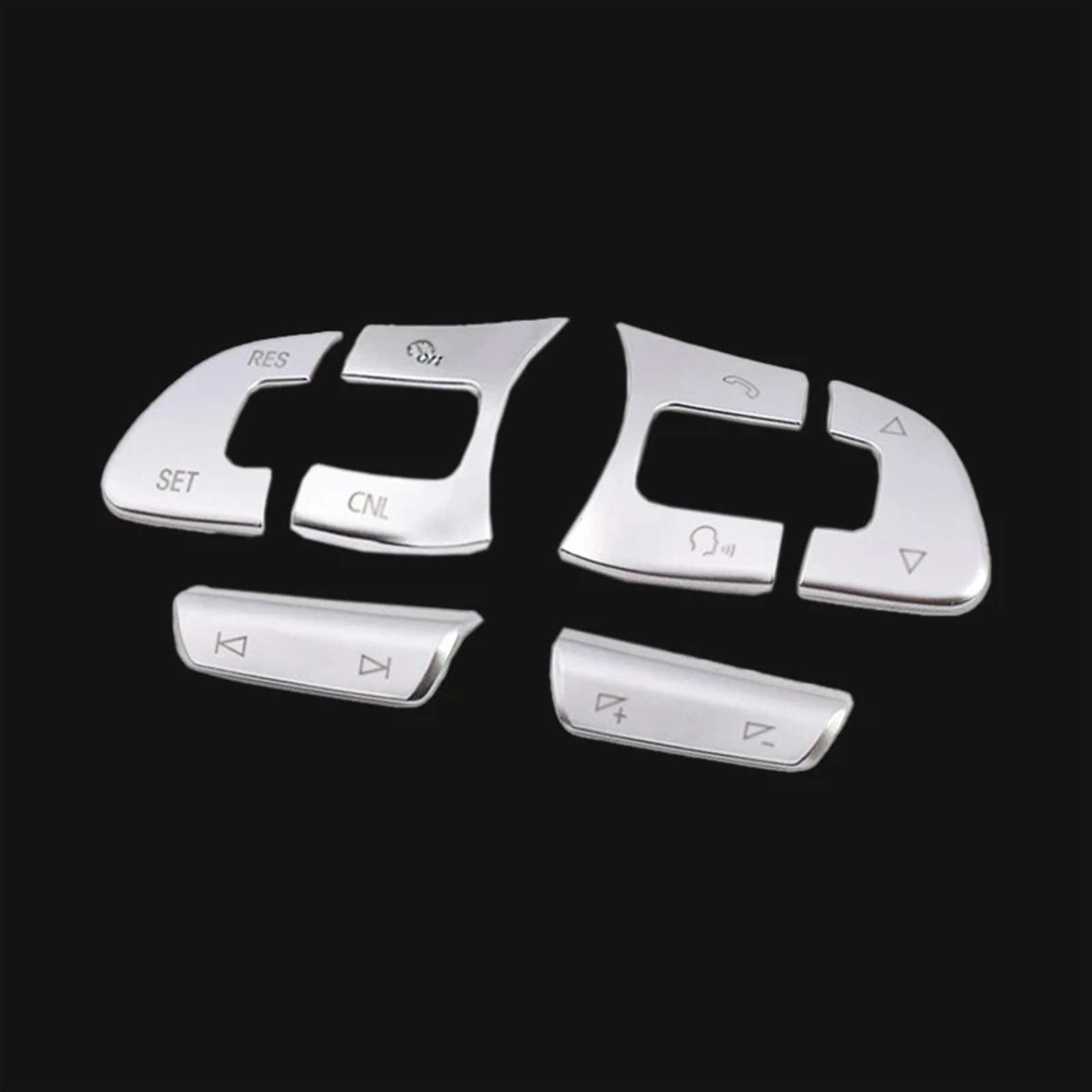 ningqonggongshi Auto Innenraum Tuning Kompatibel mit VW für Golf 7 MK7 für Passat B8 für CC. Auto-Multifunktions-Lenkrad-Tastenschalter, Lautstärke-Trim-Tasten-Aufkleber(C Model) von ningqonggongshi