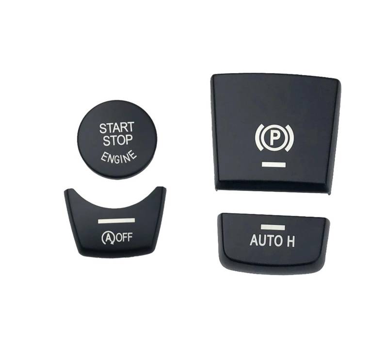 ningqonggongshi Auto Innenraum Tuning Kompatibel mit X4 F26 2014 2015 2016 ABS elektronische Handbremse P-Taste Start Stop Motor Dekoration Abdeckung Aufkleber(B) von ningqonggongshi