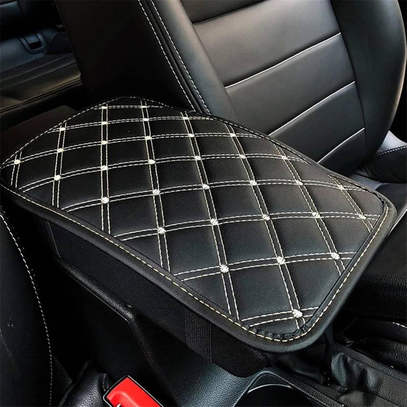 ningqonggongshi Auto Innenraum Tuning PU Auto Armlehne Matte Universal Innen Auto Armlehnen Lagerung Box Matten wasserdichte Kissen Abdeckung Armlehne Schutz Innen(1) von ningqonggongshi