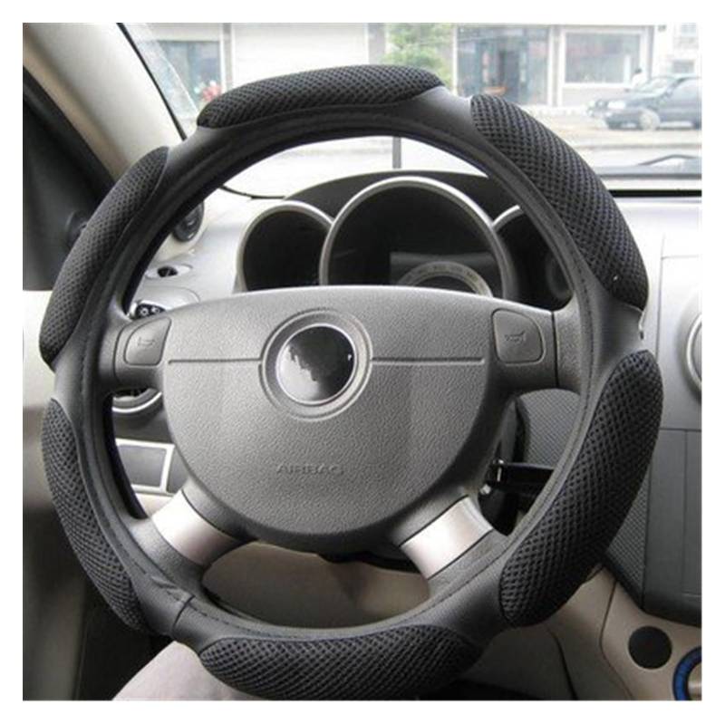 ningqonggongshi Auto Innenraum Tuning Universal Größe Sport 38CM Auto Lenkrad Abdeckung Mesh Material Atmungsaktivität Auto Abdeckung Automobil Persönlichkeit Weichen Bequemen(3) von ningqonggongshi