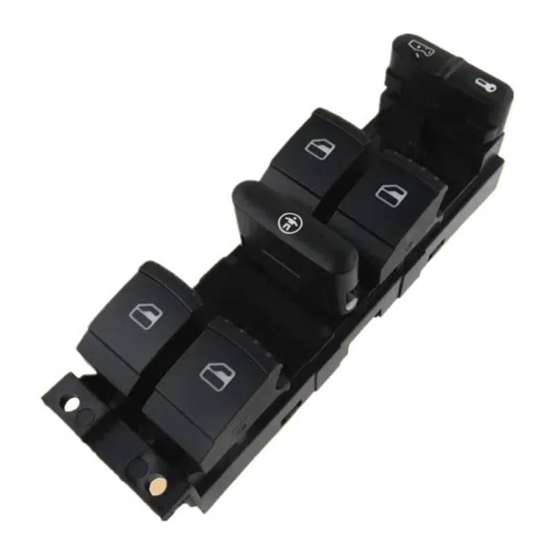 ningqonggongshi Fensterheber Knopf 1J4959857 3BD959857 Kompatibel Mit VW Für Passat Für Golf MK4 1999-2005 Power Fenster Control Schalter Taste Rotes Licht 9pin(People) von ningqonggongshi