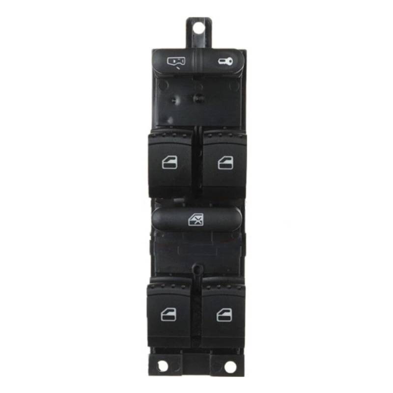 ningqonggongshi Fensterheber Knopf 1J4959857 3BD959857 Kompatibel Mit VW Für Passat Für Golf MK4 1999-2005 Power Fenster Control Schalter Taste Rotes Licht 9pin(Window) von ningqonggongshi