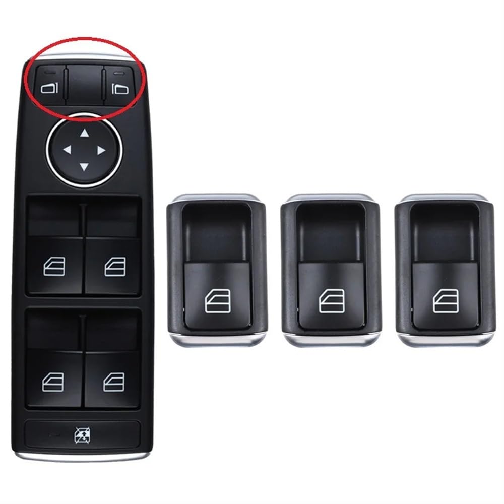 ningqonggongshi Fensterheber Knopf Kompatibel mit Benz für W204 W212 CE GLK Klasse Electric Power Master Fenster Schalter Taste 2049055402 2049055302 2049058202(Set Model B) von ningqonggongshi