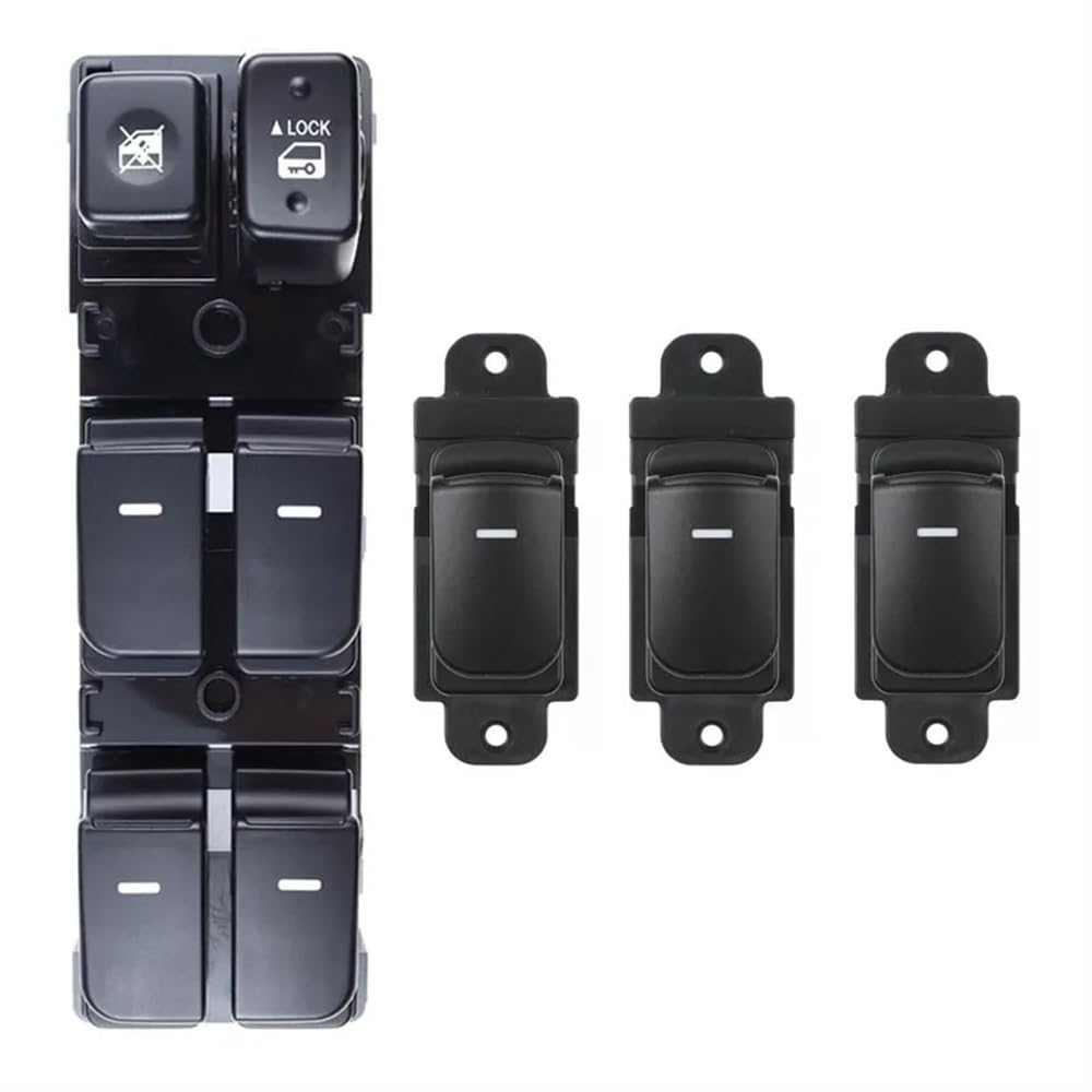 ningqonggongshi Fensterheber Knopf Kompatibel mit Kia für Forte für Cerato 2010 2011 2012 Electric Power Master Fensterheber-Schalter 93570-1X000 935701X000(A Set) von ningqonggongshi