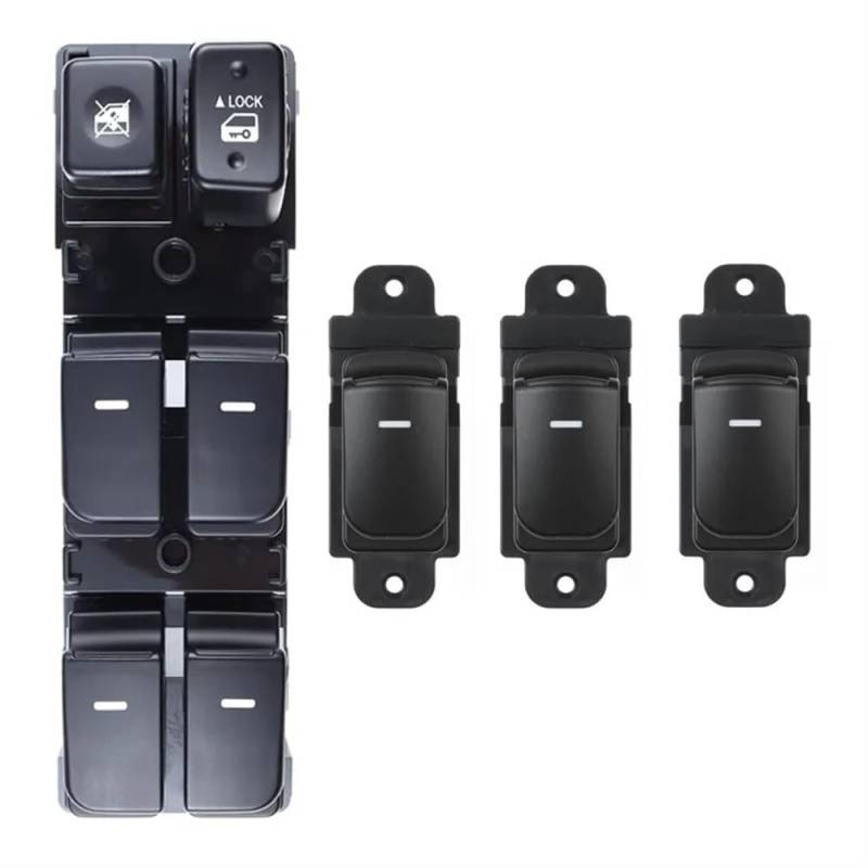 ningqonggongshi Fensterheber Knopf Kompatibel mit Kia für Forte für Cerato 2010 2011 2012 Electric Power Master Fensterheber-Schalter 93570-1X000 935701X000(A Set) von ningqonggongshi