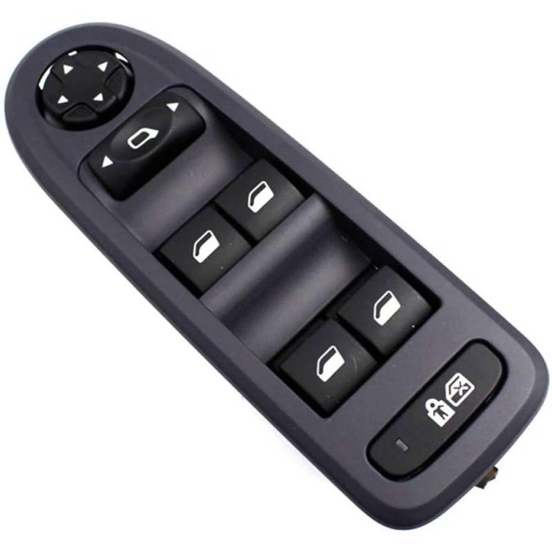 ningqonggongshi Fensterheber Knopf Kompatibel mit Peugeot für 308 508 2007–2013 98054508ZD 96659465ZD 98053439 30170396 automatischer Fensterheber-Schalter, Seitenspiegel-Taste von ningqonggongshi