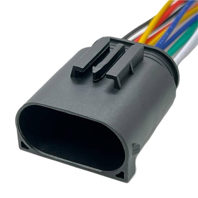 ningqonggongshi Kfz Sensorstecker 12Pin Auto Lane Assist LCA Lenkung Sensor Umkehr Radar Stecker Kabelbaum Auto Wasserdichten Stecker 1534151-1 1534152-1 4E0972713(12Pin Male) von ningqonggongshi