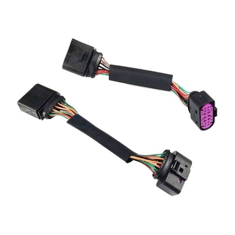 ningqonggongshi Kfz Sensorstecker 1J0973737 1J0973835 Kompatibel Mit VW 14-poligen Stecker Xenon-Scheinwerfer-Kabelbaum-Anschluss Autozubehör(2 pcs) von ningqonggongshi