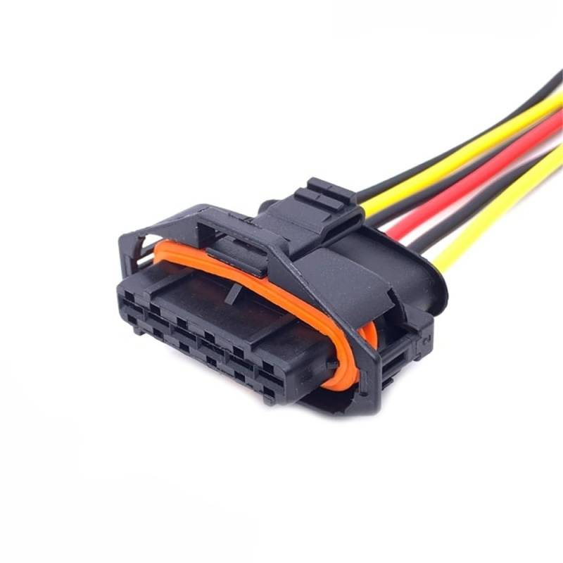 ningqonggongshi Kfz Sensorstecker 2 3 4 5 6Pin 3,5 MM Auto-Injektor Wasserdichter Elektronischer Anschluss Kabelbaum Sauerstoffsensor Buchsenstecker 1928404627 1928403698(6P Wire Harness) von ningqonggongshi