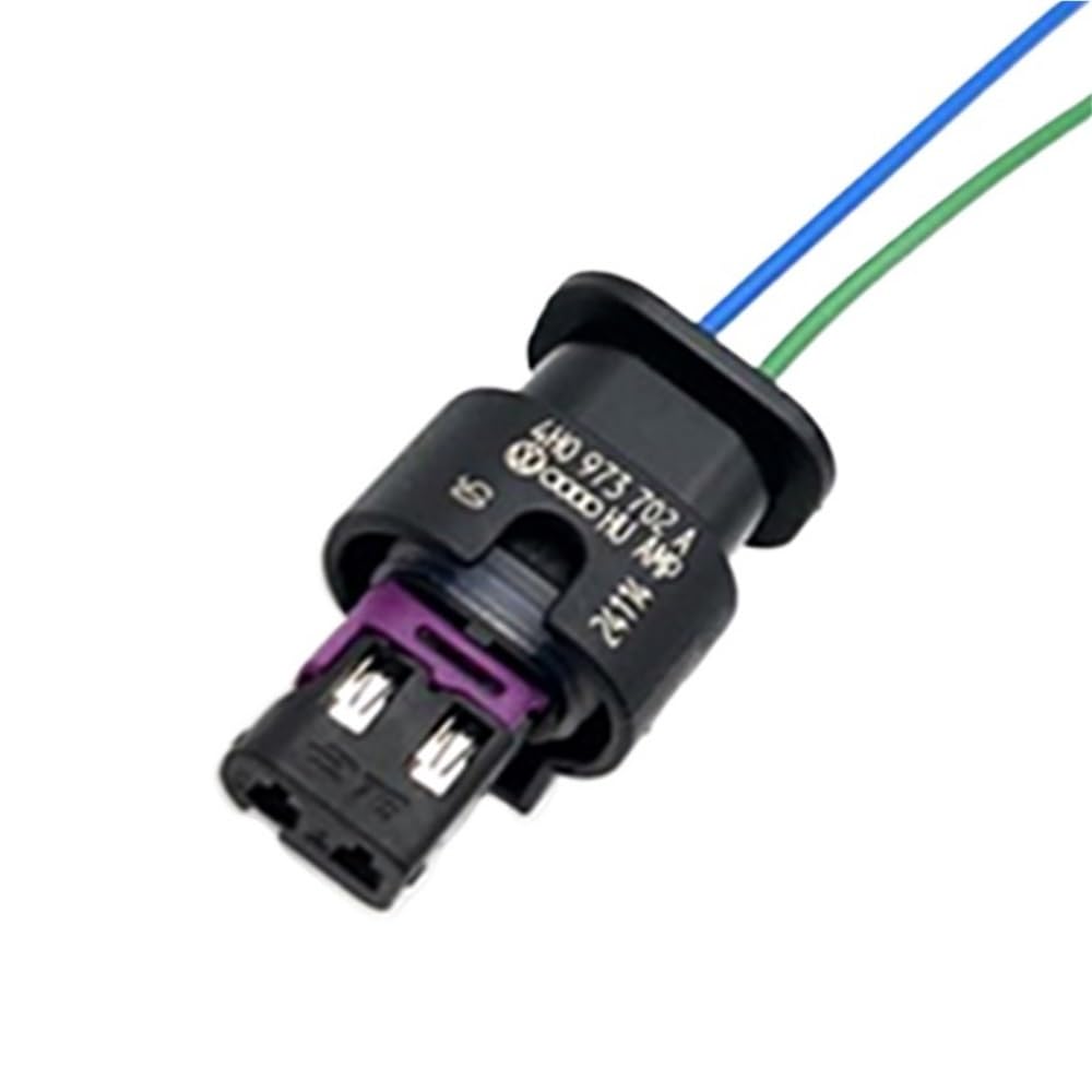 ningqonggongshi Kfz Sensorstecker 2 Pin Automotive Wasserdichten Stecker Kabelbaum Weibliche Stecker Air Butt Mit Terminal Und Kabel 4F0973702 6R0973323 4H0973702A(4F0 973 702 A) von ningqonggongshi