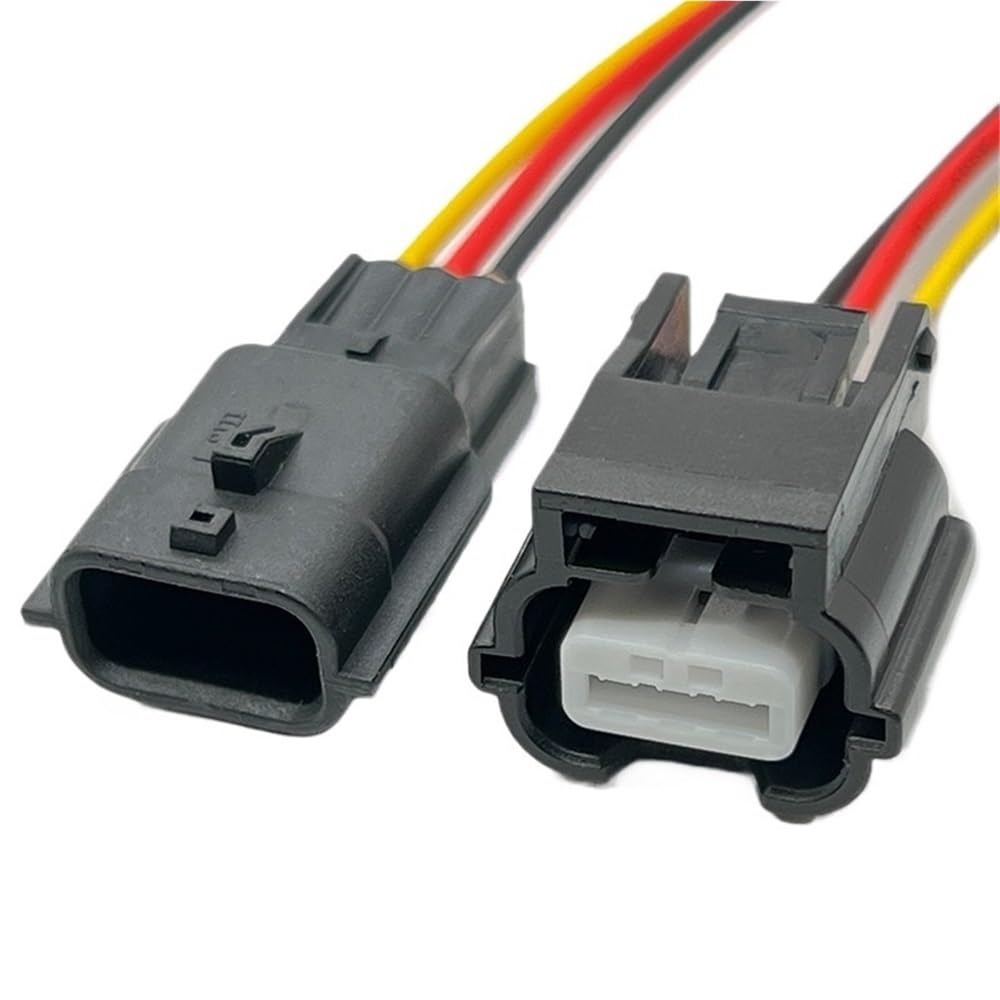 ningqonggongshi Kfz Sensorstecker 3Pin Auto PDC Umkehr Radar Stecker Kabelbaum wasserdichte Elektrische Verbinder 7283-8852-30 7282-8852-30(3Pin Male and Female) von ningqonggongshi